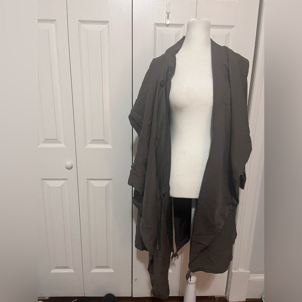 AllSaints Parka Jacket Grey Size 6